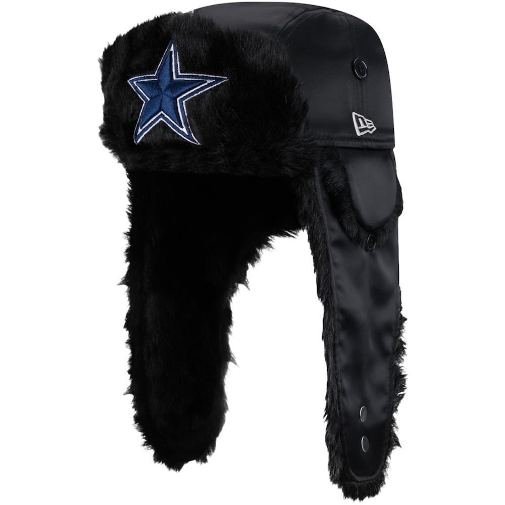 New Era NFL Dallas Cowboys Trapper Hat Black size small NWT in packaging